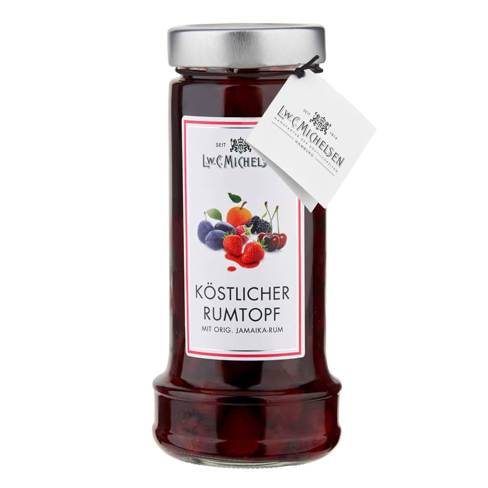 Mamas Rumkirschen - groß: Sauerkirschen mit Vanille in Rum verfeinert, ideal als Dessert oder Topping für Eis