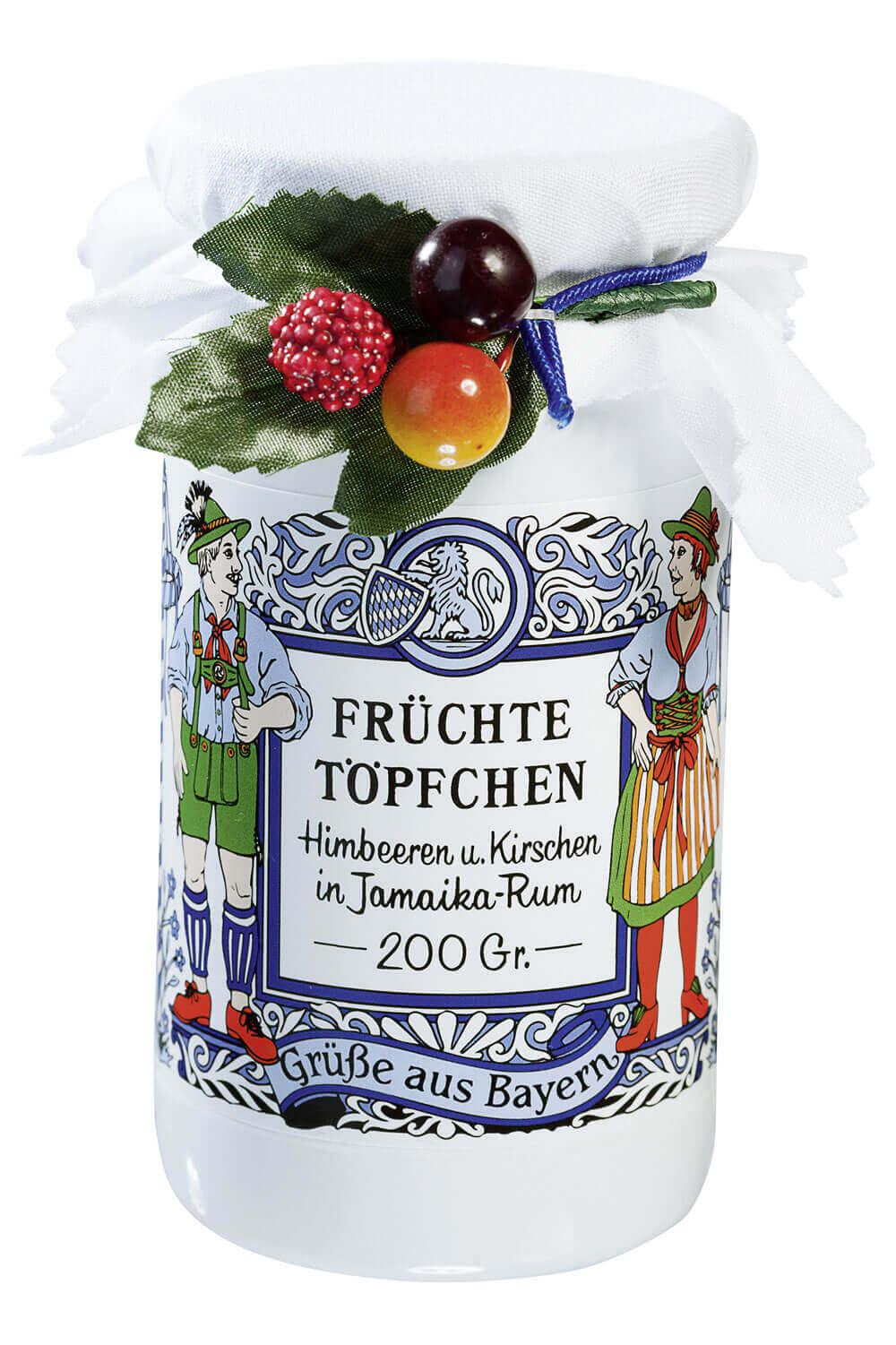 Mamas Rumkirschen - groß: Sauerkirschen mit Vanille in Rum verfeinert, ideal als Dessert oder Topping für Eis