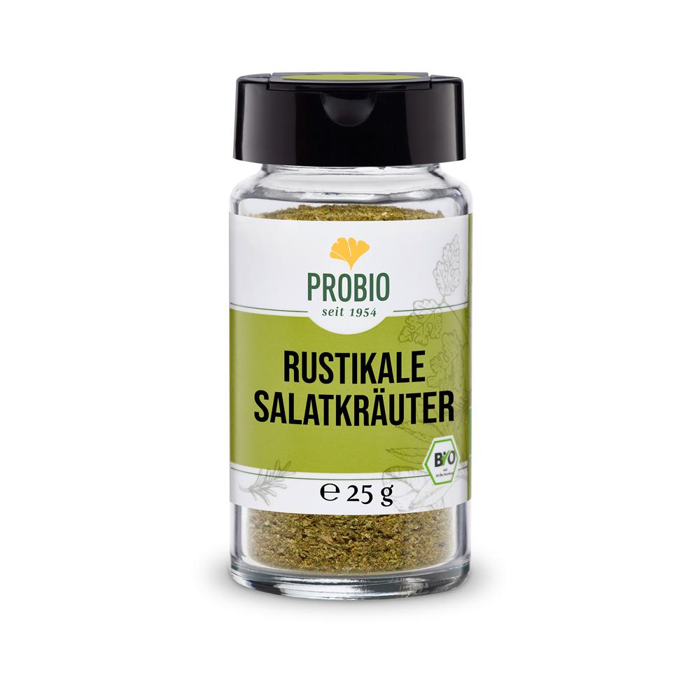 Probio: Rustikale Salatkräuter 25g Glas (BIO): Unsere rustikalen Salatkräuter im 25g Glas (BIO) sind ein wahres Highlight...