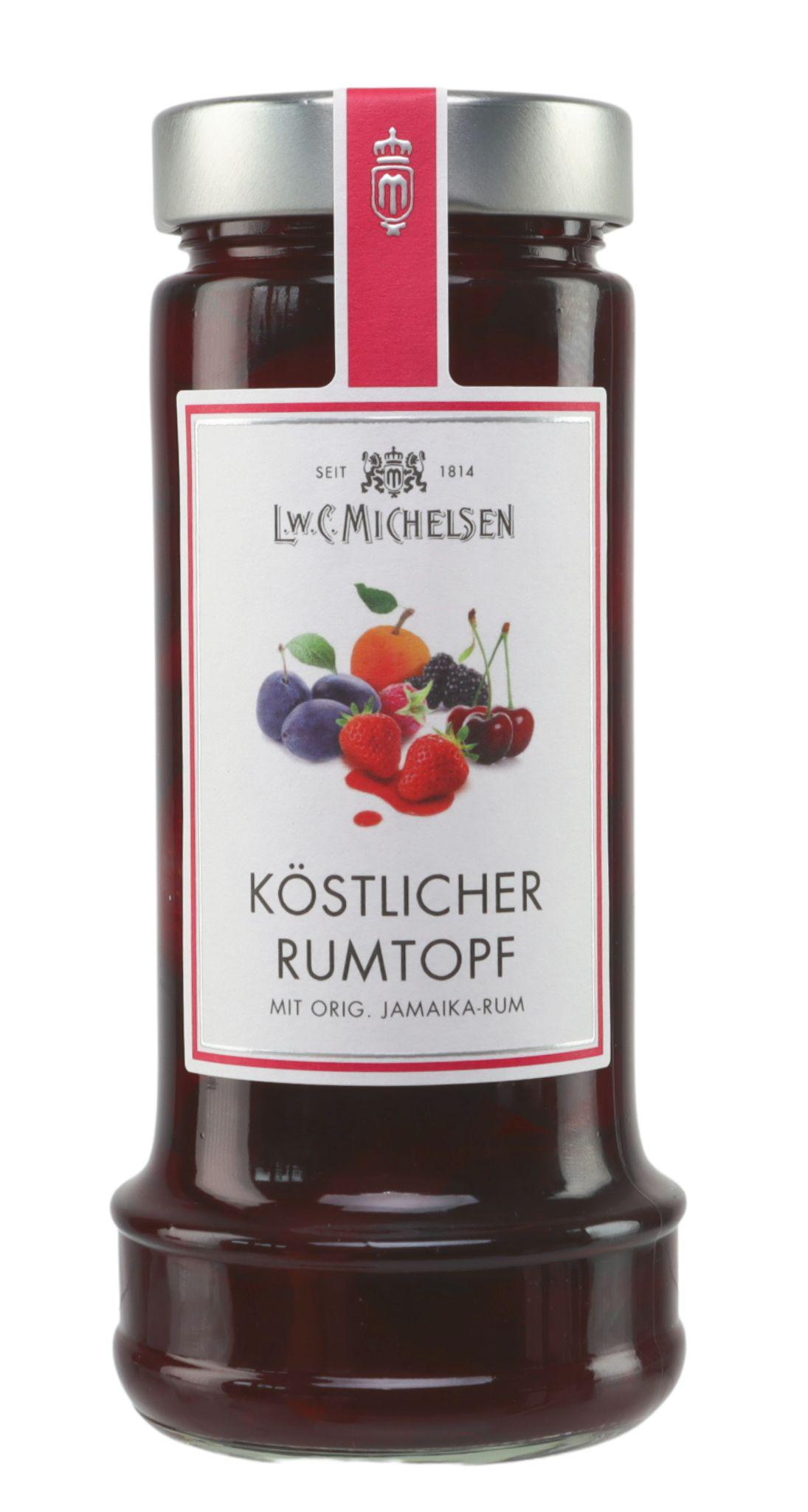 Köstlicher Rumtopf: Unser fruchtig-frischer Rumtopf, veredelt mit original Jamaika-Rum, ist ein wahres Geschmackserlebnis....