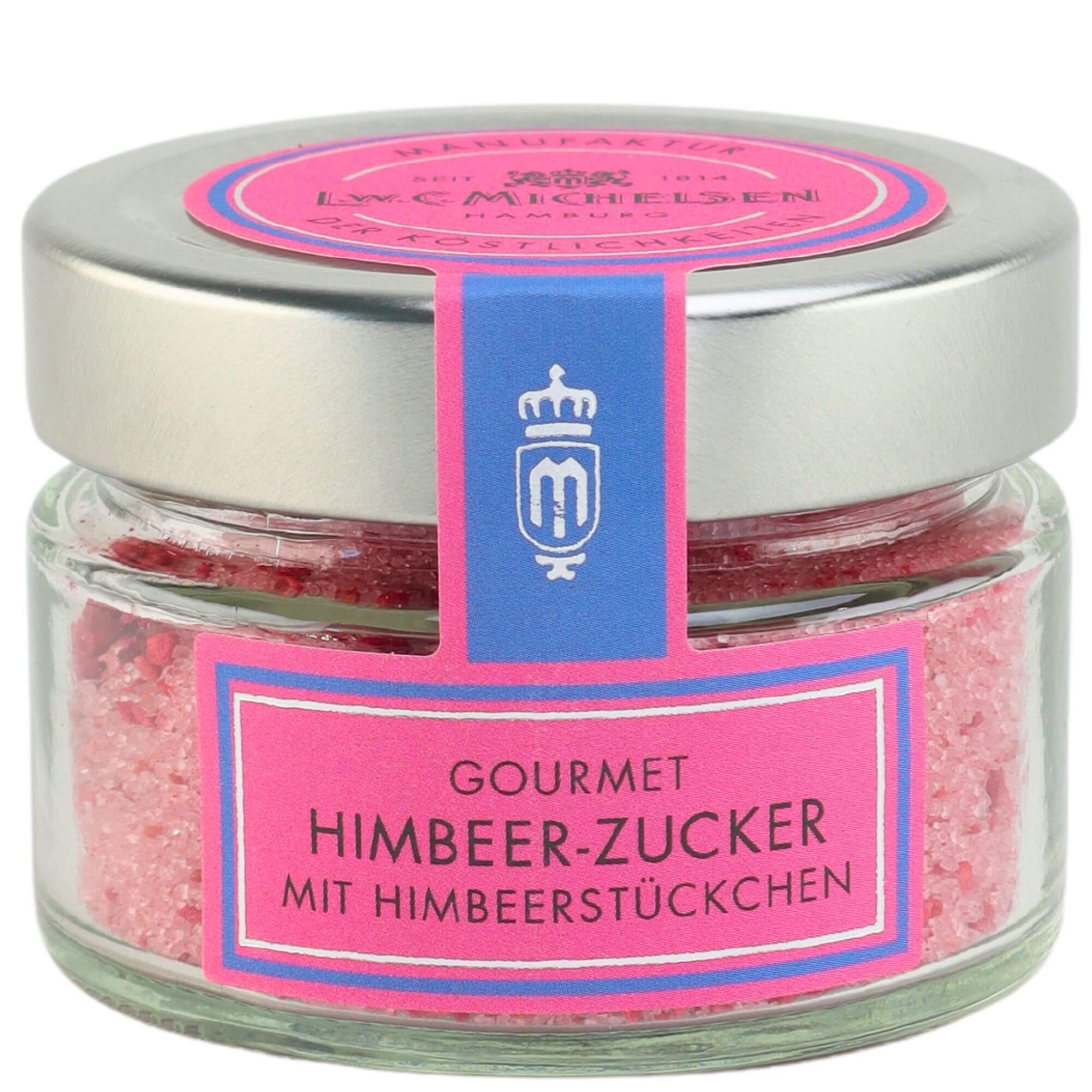 Gourmet Himbeer-Zucker: Tauchen Sie ein in die Welt der feinen Genüsse mit unserem L.W.C. Michelsen Gourmet Himbeer-Zucker....