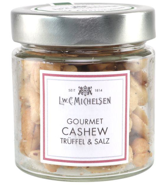 Gourmet-Cashew mit Trüffel & Salz: Tauchen Sie ein in die Welt der erlesenen Genüsse mit unseren Gourmet-Cashews, verfeinert...
