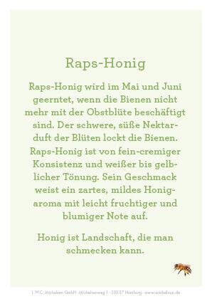 Raps-Honig -Imker-Glas- 500 g.