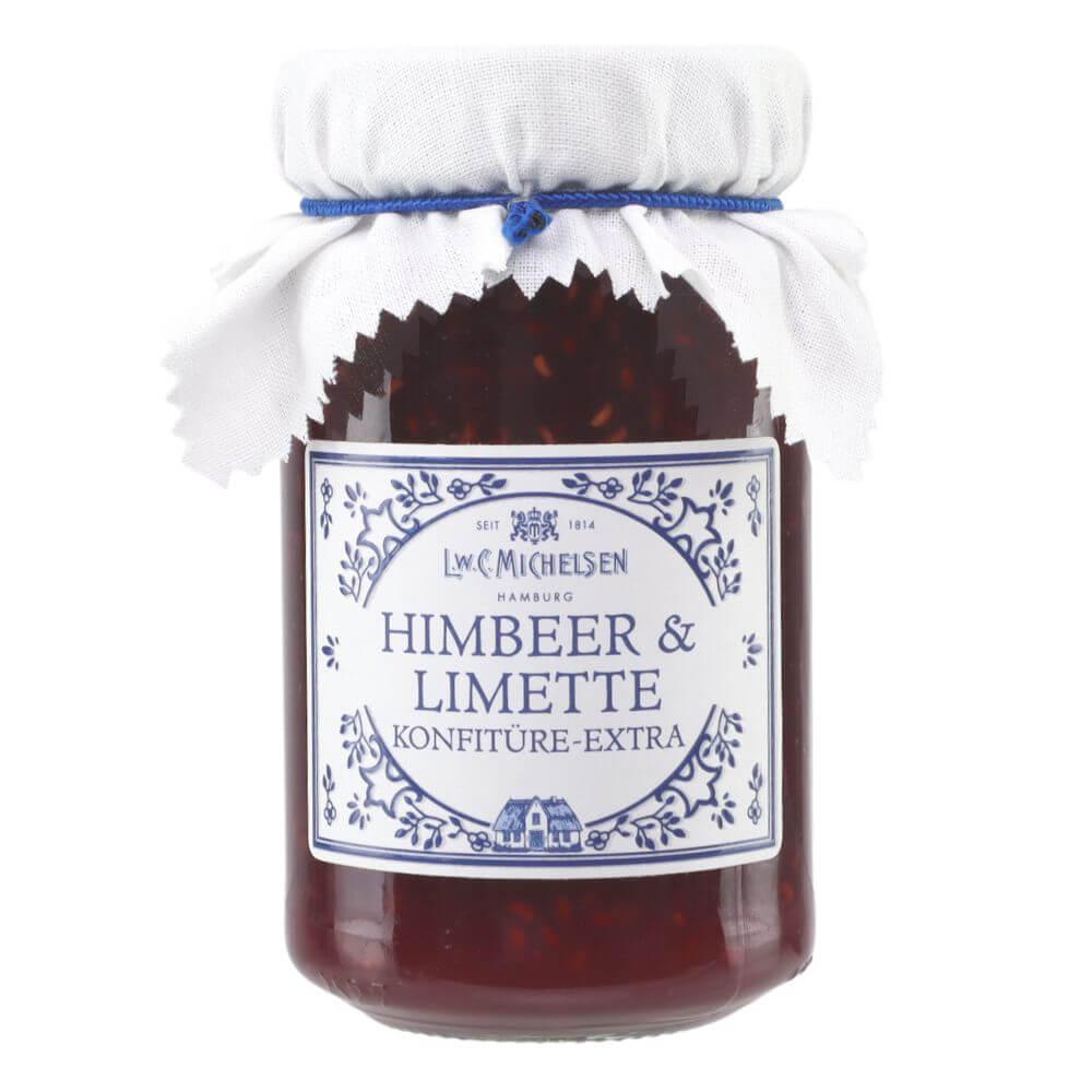 Landhaus Himbeer & Limette Konfitüre: Unsere Himbeer & Limette Konfitüre vereint die Frische saftiger Himbeeren mit der...