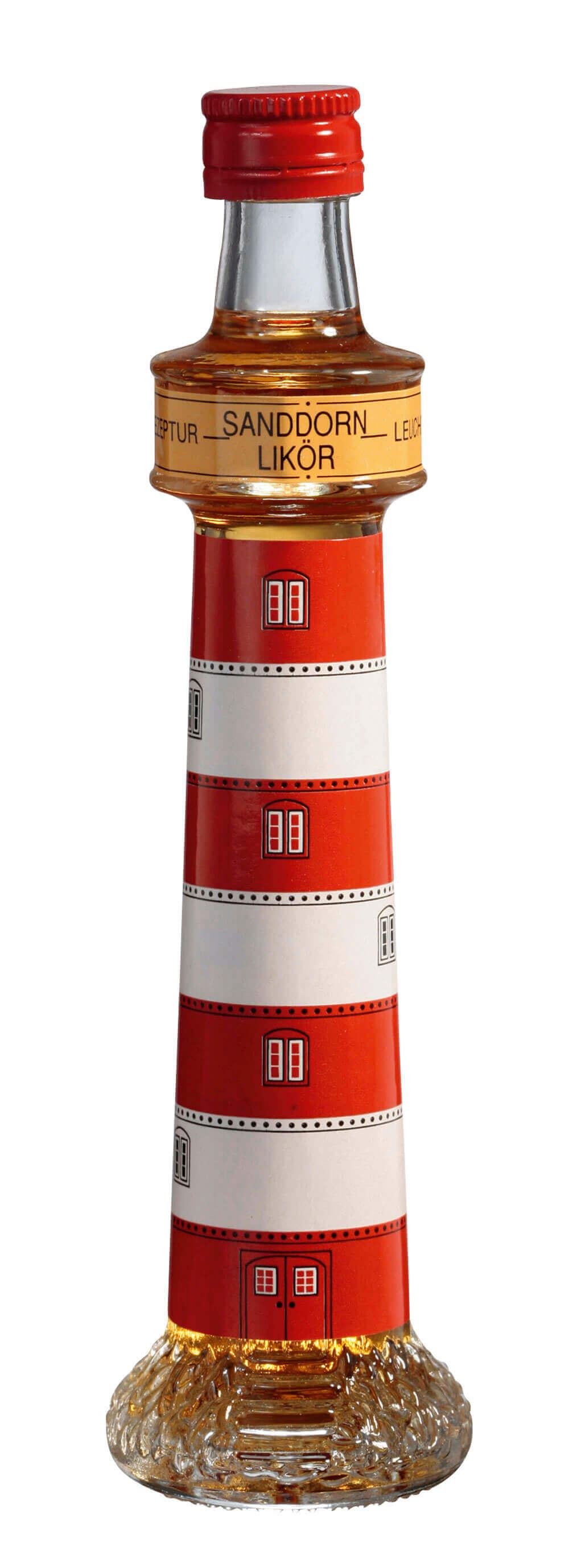 Sanddorn Leuchtturm -mini-: Unser Sanddorn Leuchtturm -mini- ist ein fruchtiger Sanddorn-Likör, der in einem charmanten...