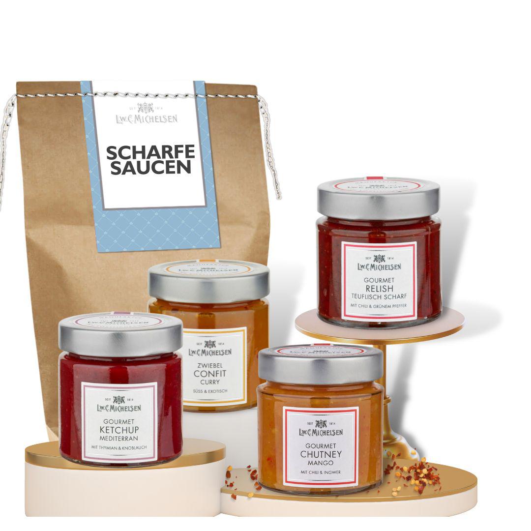 Scharfe Saucen - Geschenktüte: Würzige Vielfalt für experimentierfreudige Genießer