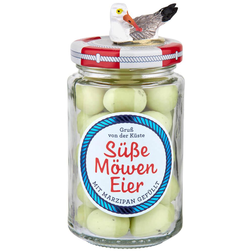 Süße Möweneier -Möwe-: Tauchen Sie ein in die Welt des Genusses mit unseren exquisiten Marzipan-Möweneiern. 

Diese knusprig...