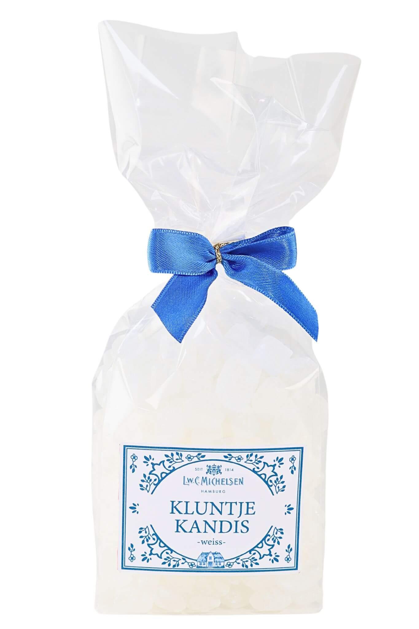 Kluntje, weiss im Cellophanbeutel: Unser Kluntje-Kandiszucker ist ein wahres Juwel der ostfriesischen Teekultur. Mit seiner...