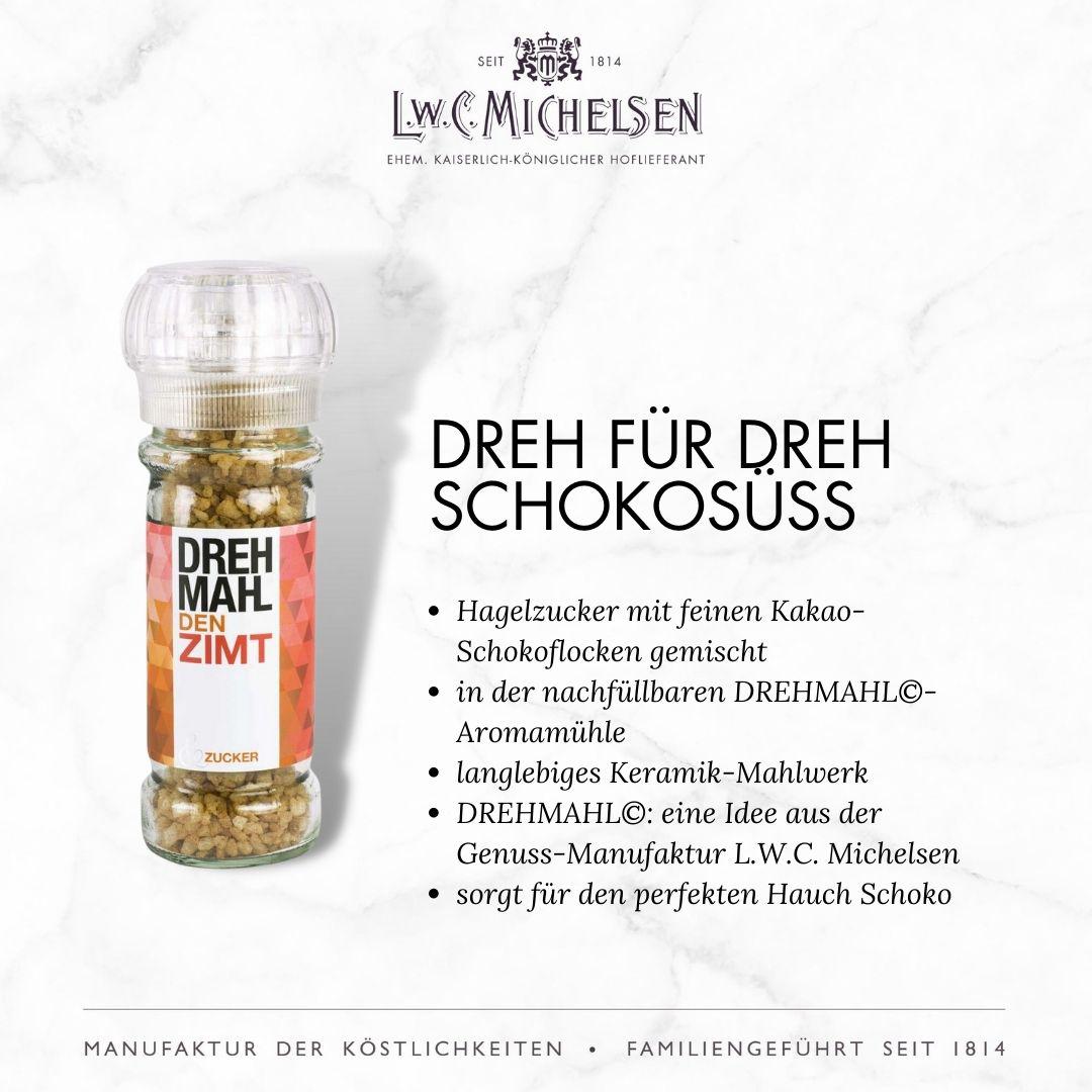 3er Set DREHMAHL "Special" - Geschenk-Schachtel: Exquisite Zuckermühlen für besondere Genussmomente