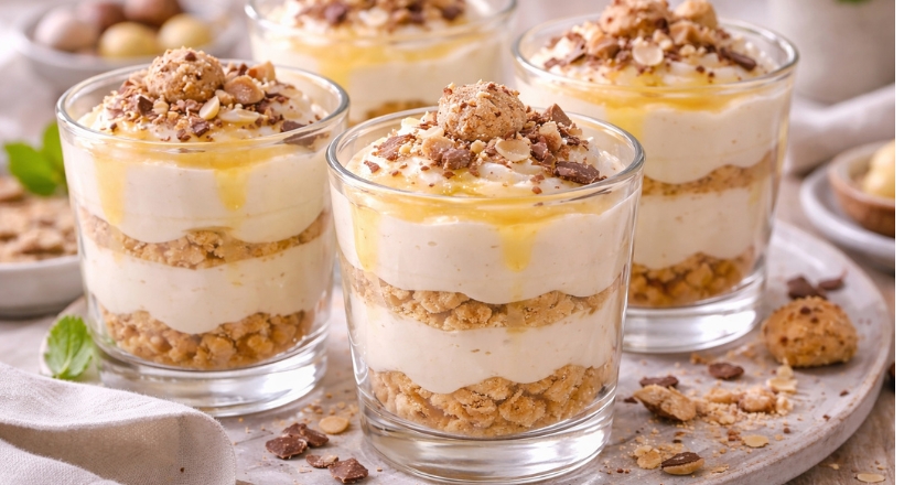 Sehr cremiges Eierlikör-Dessert im Glas