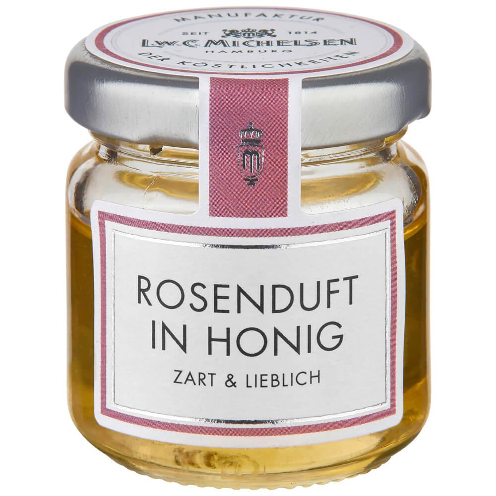 Rosenduft-Honig -Mini-: Unser Rosenduft-Honig -Mini- ist ein duftiger Blütenhonig, der mit einem Hauch von Rosenaroma Ihre...