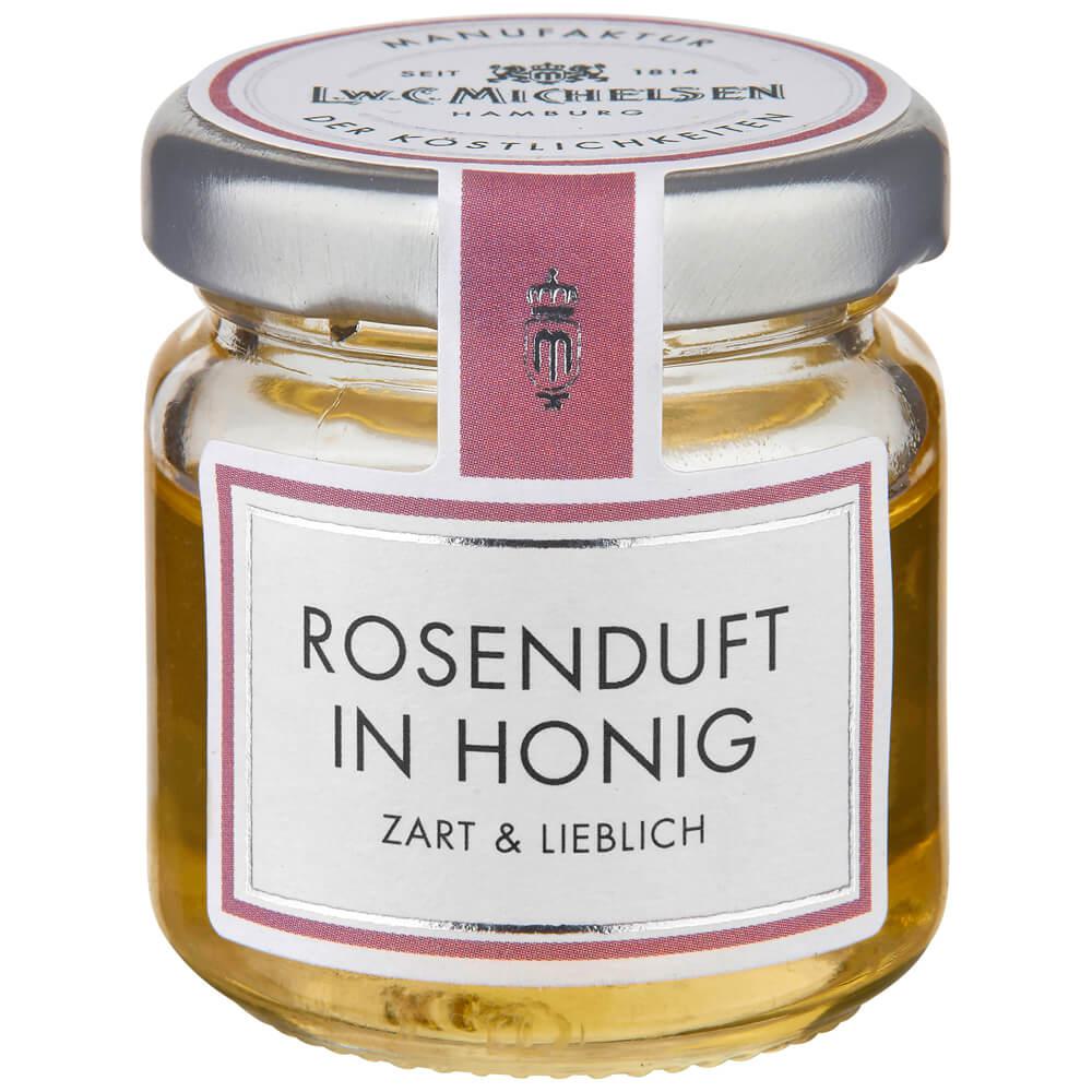 Rosenduft-Honig -Mini-: Unser Rosenduft-Honig -Mini- ist ein duftiger Blütenhonig, der mit einem Hauch von Rosenaroma Ihre...