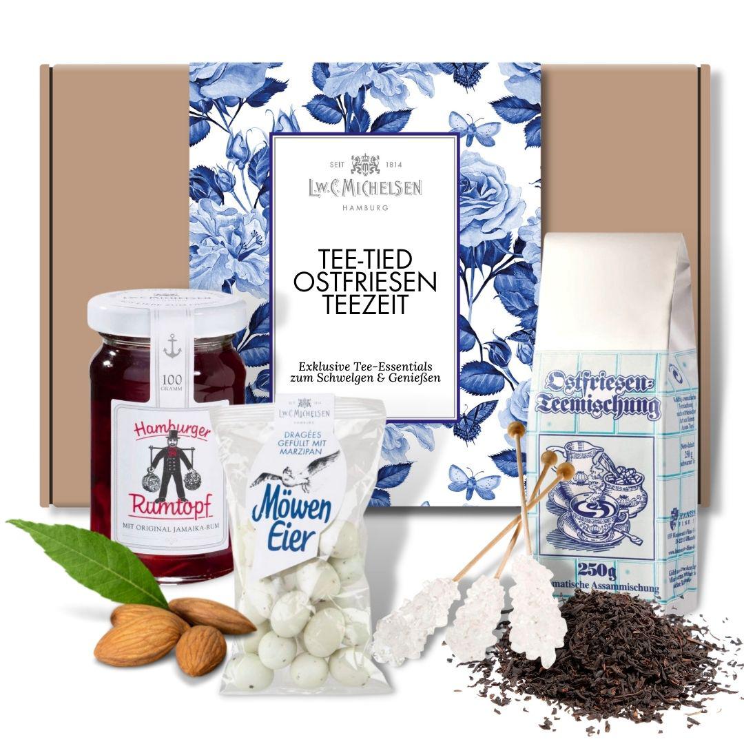 TEE-TIED Ostfriesen Teezeit – Exklusive Geschenkbox mit Teespezialitäten