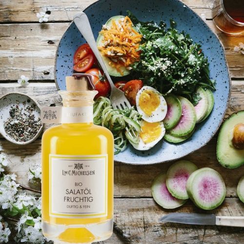 BIO Fruchtiges Sommer-Salat-Öl in Apothekerflasche