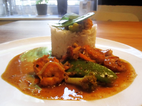 Thai Curry mit Garnelen