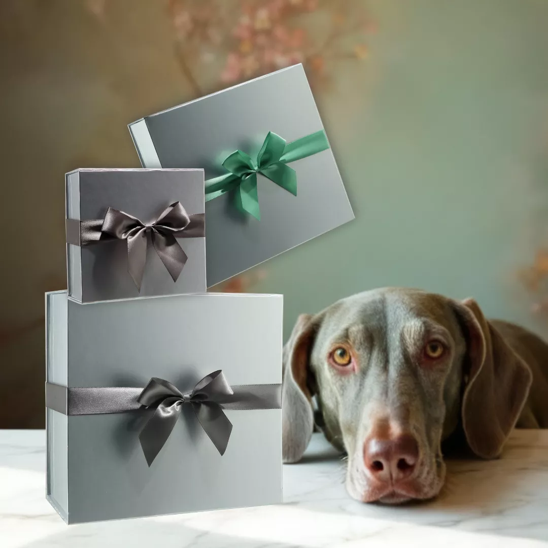 Silberfarbene Magnetboxen in verschiedenen Größen